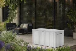 Large Deck Boxes>Keter 170 Gallon Deck Box - White