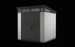 Medium Sheds>Keter Artisan 7x7 Outdoor Storage Shed - Grey