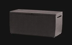 Small Deck Boxes>Keter Capri 80 Gallon Deck Box - Brown
