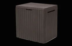 Small Deck Boxes>Keter City Box 30 Gallon Deck Box - Brown