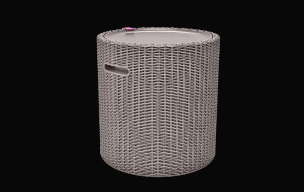 Outdoor Side Tables|Cool Bars>Keter Cooler Side Table - Cappuccino