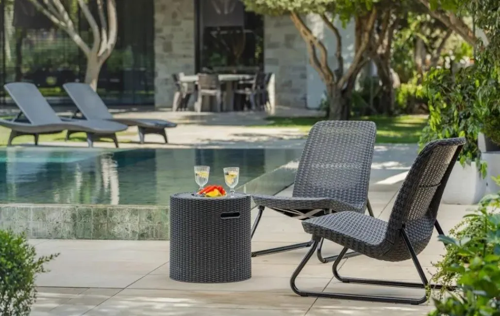 Outdoor Side Tables|Cool Bars>Keter Cooler Side Table - Graphite