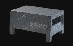 Patio Furniture Sets>Keter Corfu 4-Piece Patio Seating Set - Graphite