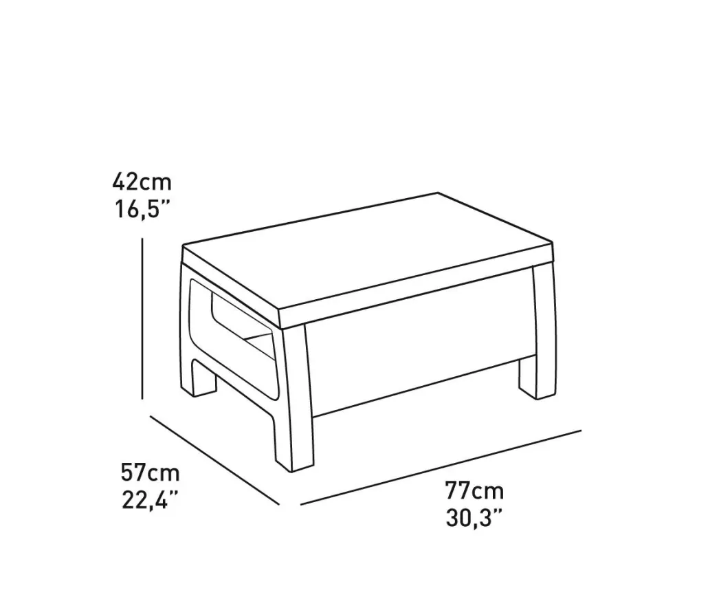 Patio Furniture Sets>Keter Corfu 4-Piece Patio Seating Set - Graphite