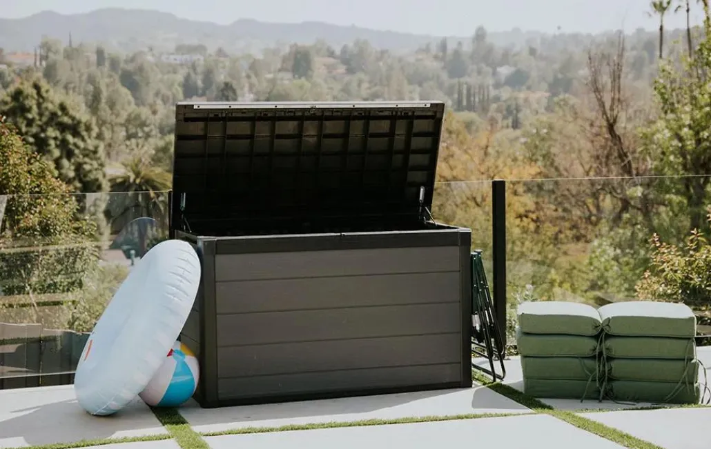 Large Deck Boxes>Keter Cortina 200 Gallon Deck Box - Graphite