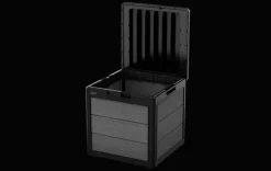 Small Deck Boxes>Keter Cortina 30 Gallon Deck Box - Graphite