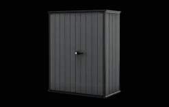 Storage Cabinets & Shelving Units|Vertical Sheds>Keter Cortina Alto Storage Shed - Graphite