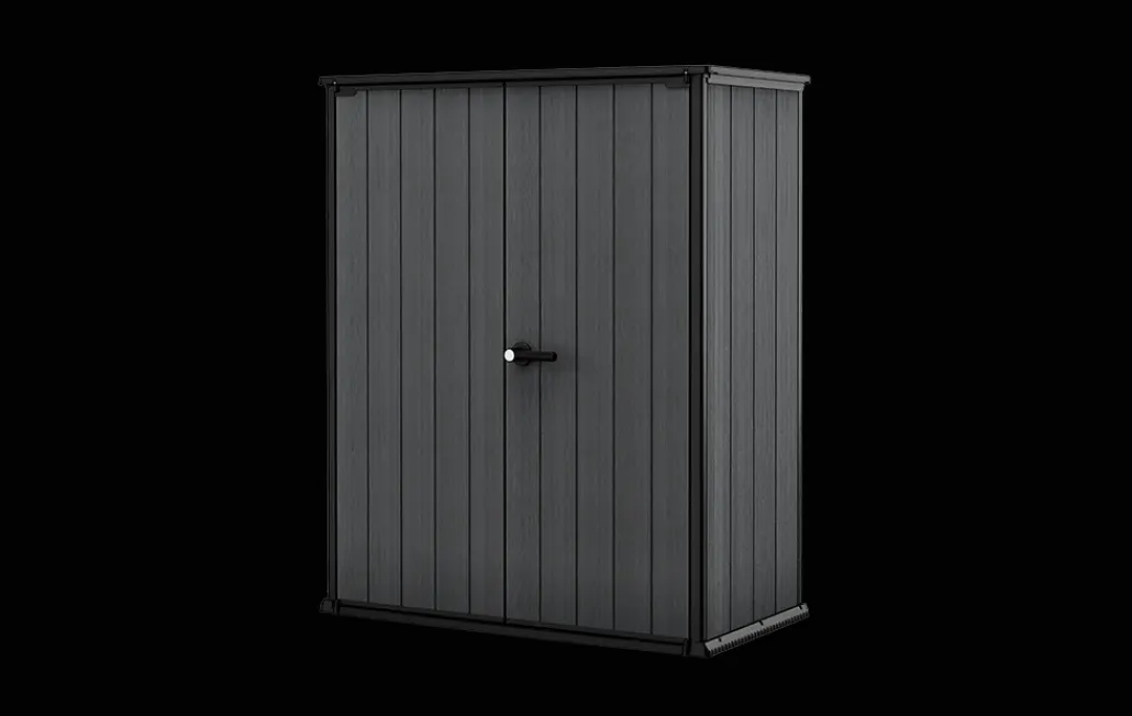 Storage Cabinets & Shelving Units|Vertical Sheds>Keter Cortina Alto Storage Shed - Graphite
