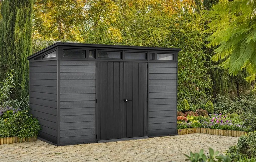 Large Sheds>Keter Cortina 11x7 Storage Shed - Graphite