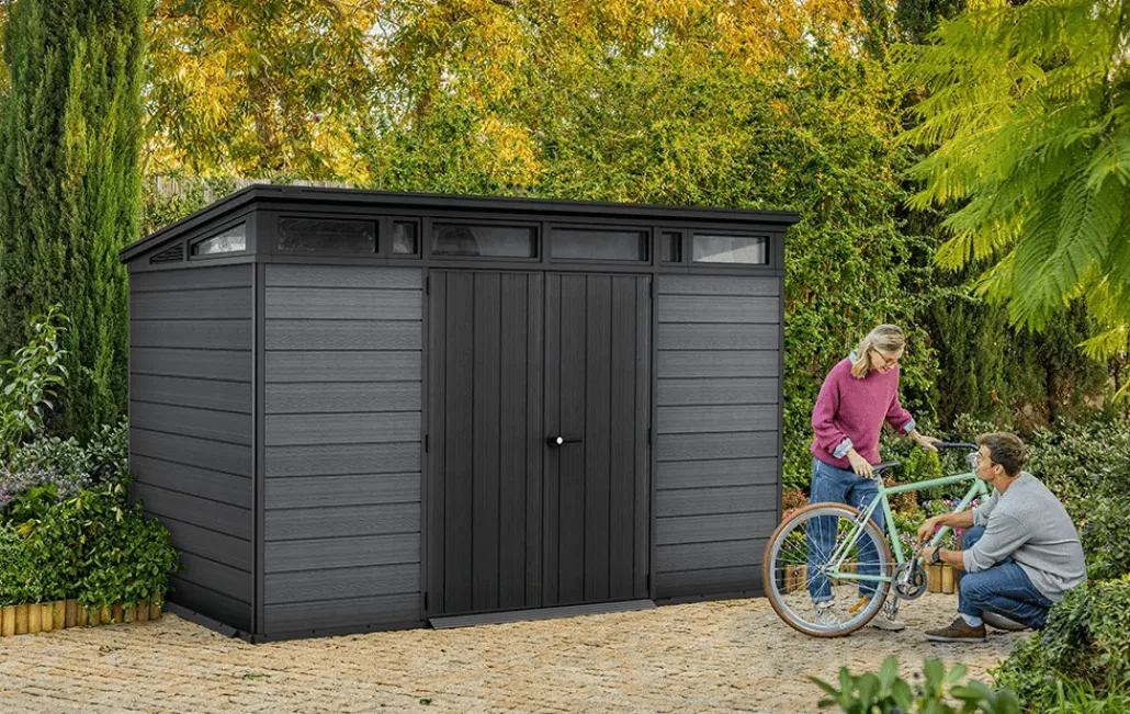 Large Sheds>Keter Cortina 11x7 Storage Shed - Graphite