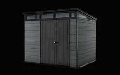 Medium Sheds>Keter Cortina 9x7 Storage Shed - Graphite