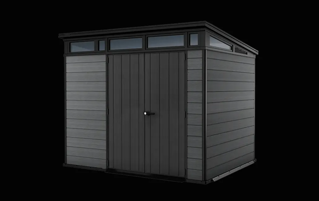 Medium Sheds>Keter Cortina 9x7 Storage Shed - Graphite