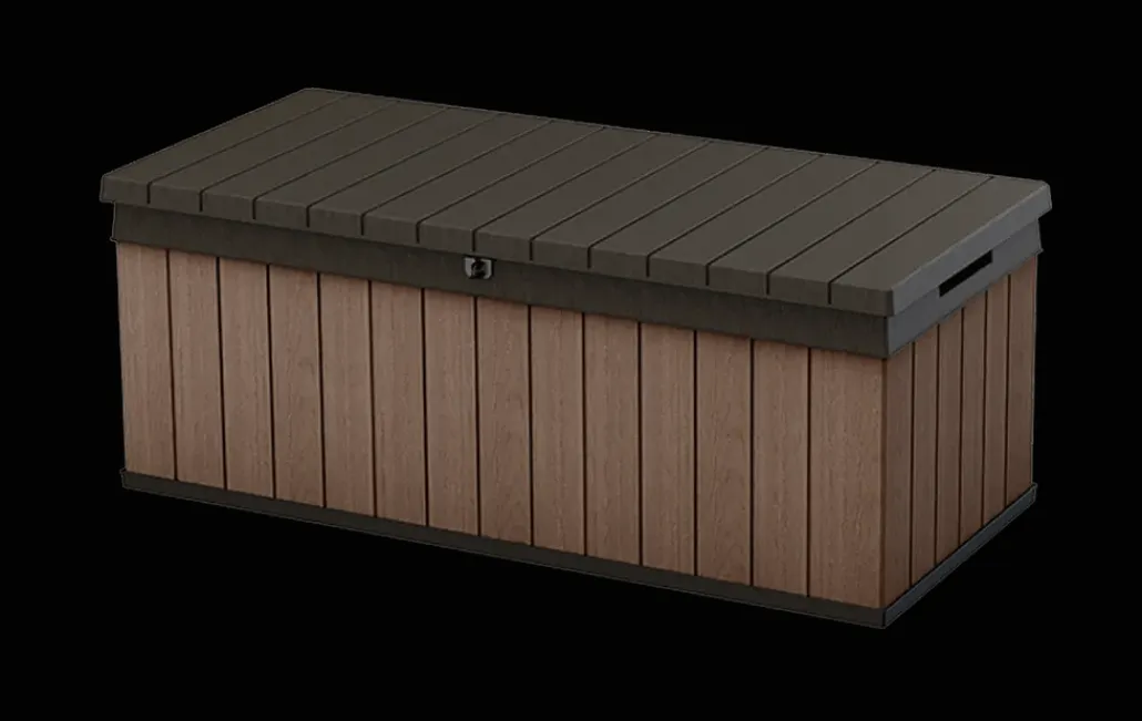 Small Deck Boxes>Keter Darwin 100 Gallon Deck Box - Brown