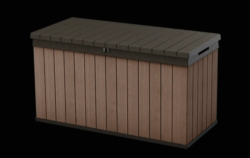 Large Deck Boxes>Keter Darwin 150 Gallon Deck Box - Brown