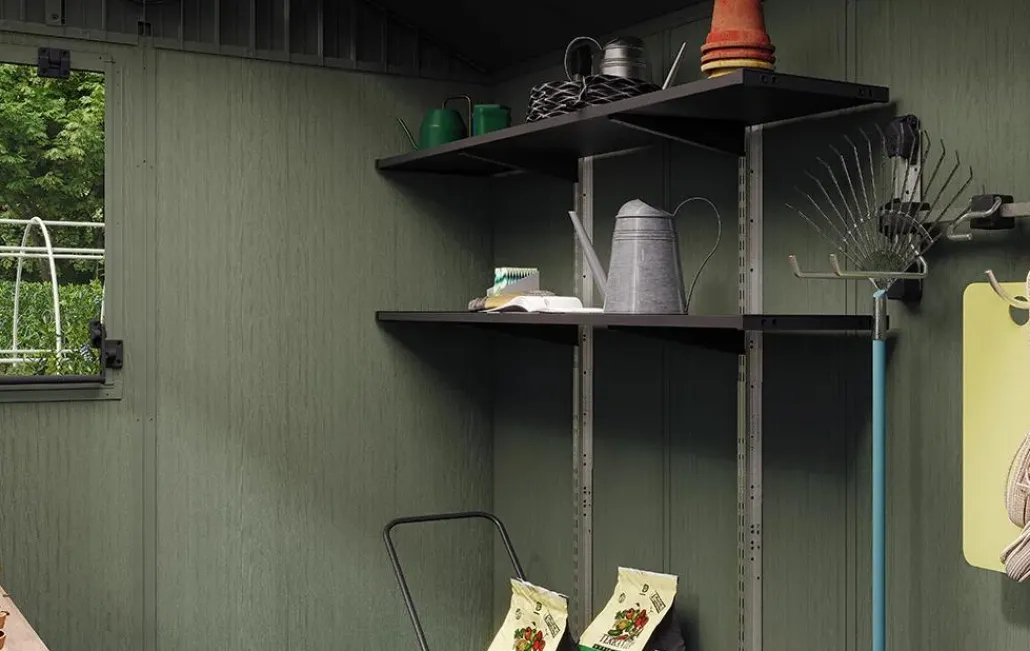 Medium Sheds>Keter Darwin 6x8 Potting Shed - Green