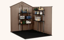 Medium Sheds>Keter Darwin 6x8 Storage Shed - Brown