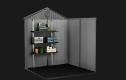 Medium Sheds>Keter Darwin 6x6 Storage Shed - Graphite