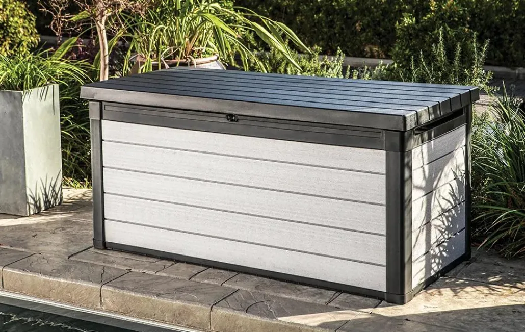 Large Deck Boxes>Keter Denali 150 Gallon Deck Box - Grey