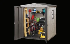 Medium Sheds>Keter Factor 6x6 Storage Shed - Brown
