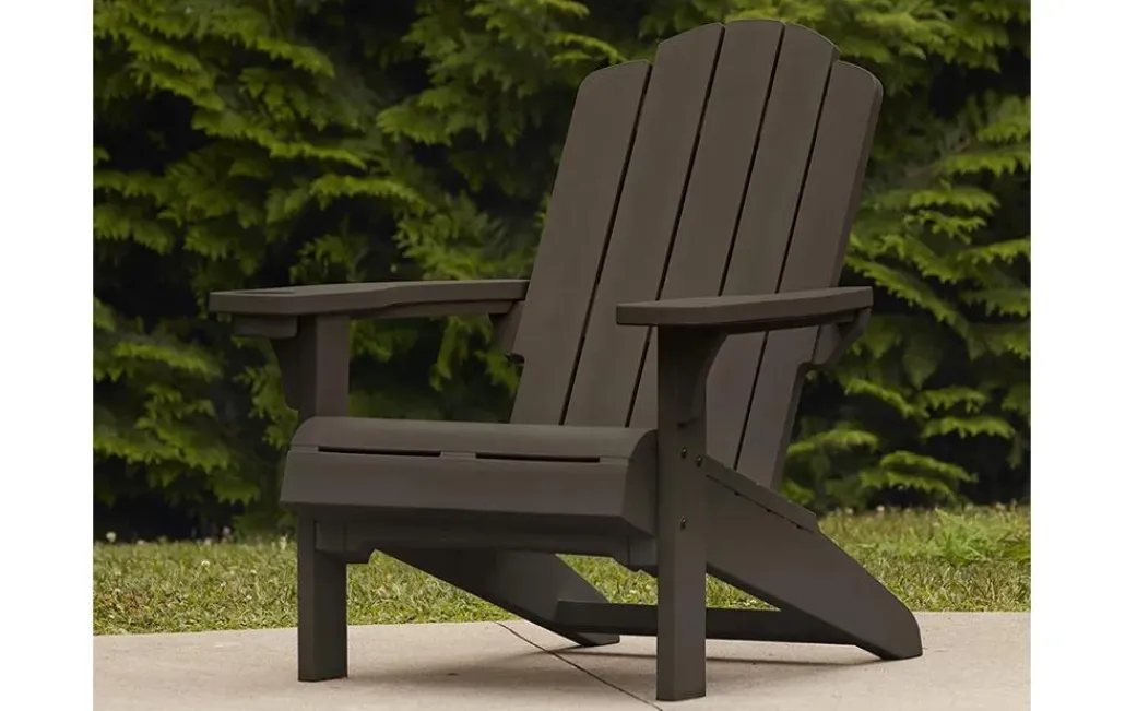 Adirondack Chairs>Keter Kiawah Adirondack Chair - Brown