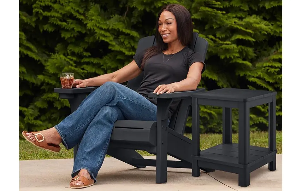 Adirondack Chairs>Keter Kiawah Adirondack Chair - Graphite