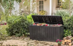 Small Deck Boxes>Keter Marvel 71 Gallon Deck Box - Brown