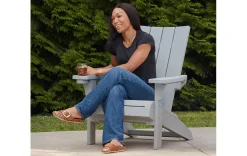 Adirondack Chairs>Keter Modern Adirondack Chair - Grey