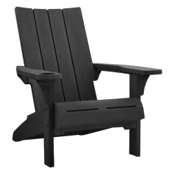 Adirondack Chairs>Keter Modern Adirondack Chair - Black