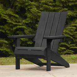 Adirondack Chairs>Keter Modern Adirondack Chair - Black
