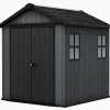 Medium Sheds>Keter Newton Plus 7.5x7 Storage Shed - Graphite