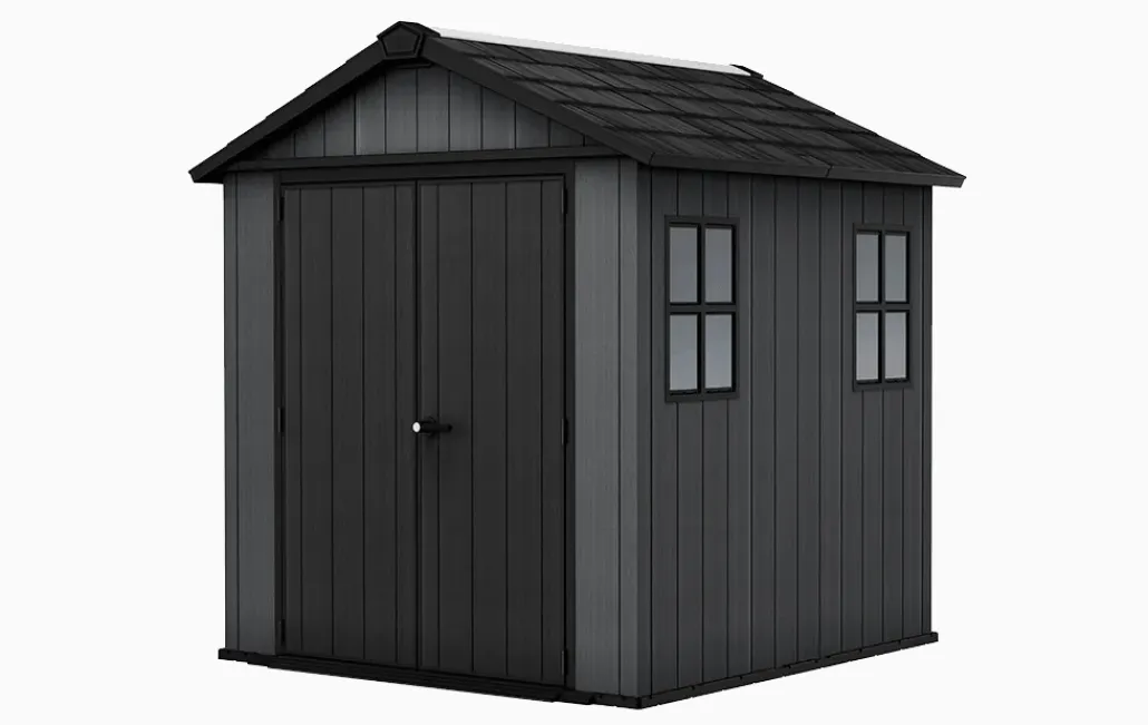Medium Sheds>Keter Newton Plus 7.5x7 Storage Shed - Graphite