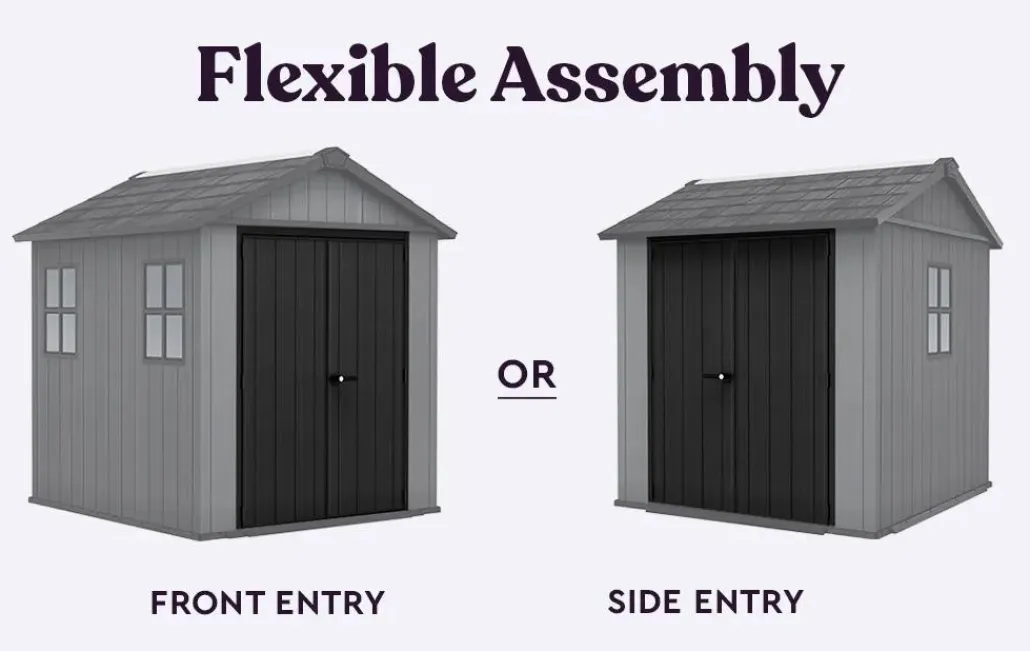 Medium Sheds>Keter Newton Plus 7.5x7 Storage Shed - Graphite