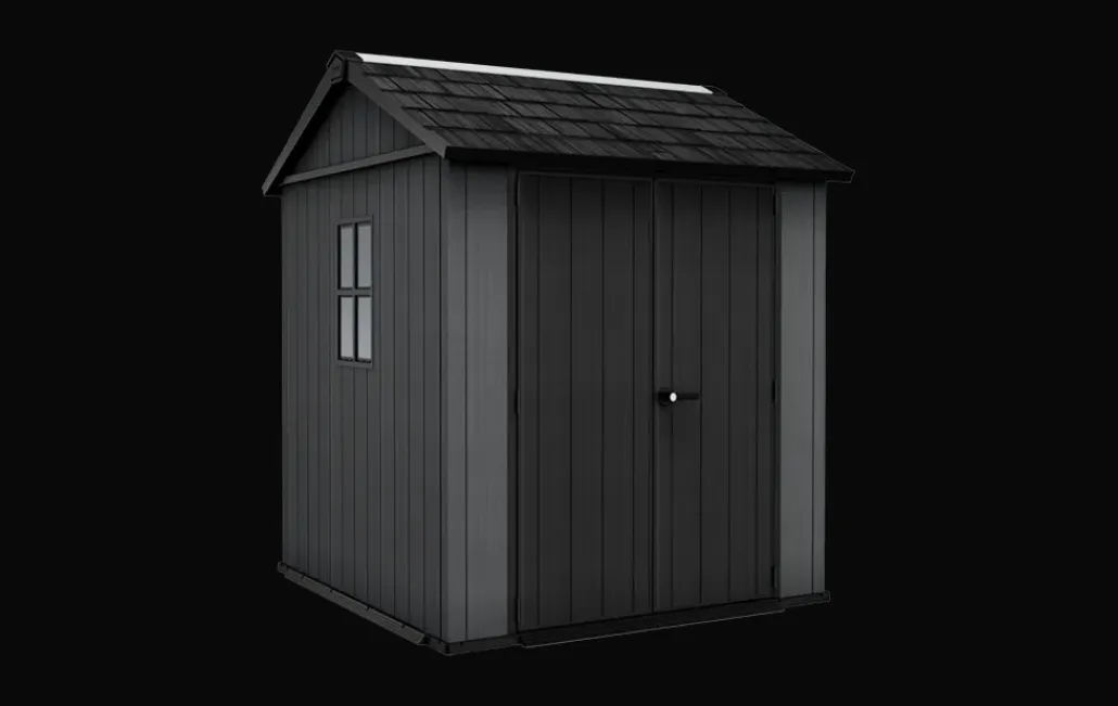 Medium Sheds>Keter Newton Plus 7.5x7 Storage Shed - Graphite