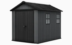 Medium Sheds>Keter Newton Plus 7.5x9 Storage Shed - Graphite