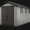 Large Sheds>Keter Oakland 7.5x15 Storage Shed - Grey