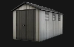Large Sheds>Keter Oakland 7.5x15 Storage Shed - Grey