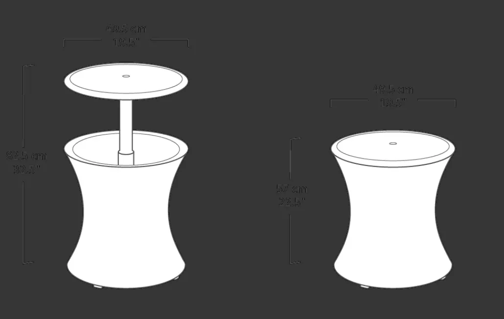 Cool Bars>Keter Pacific 7.5 Gallon Cool Bar - Graphite