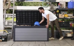 Large Deck Boxes>Keter Premier 150 Gallon Deck Box - Grey