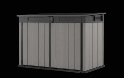 Trash Can Storage Sheds|Horizontal Sheds>Keter Premier Jumbo Storage Shed - Grey