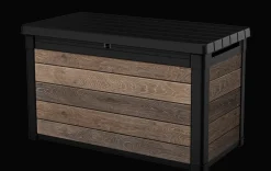 Small Deck Boxes>Keter Signature 100 Gallon Deck Box - Walnut Brown