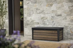 Large Deck Boxes>Keter Signature 120 Gallon Deck Box - Walnut Brown