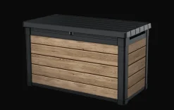 Small Deck Boxes>Keter Signature 100 Gallon Deck Box - Ashwood Brown