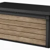 Large Deck Boxes>Keter Signature 150 Gallon Deck Box - Ashwood Brown