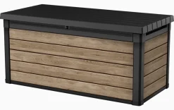 Large Deck Boxes>Keter Signature 150 Gallon Deck Box - Ashwood Brown