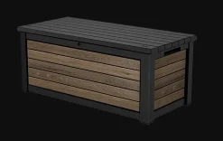 Large Deck Boxes>Keter Signature 165 Gallon Deck Box - Walnut Brown