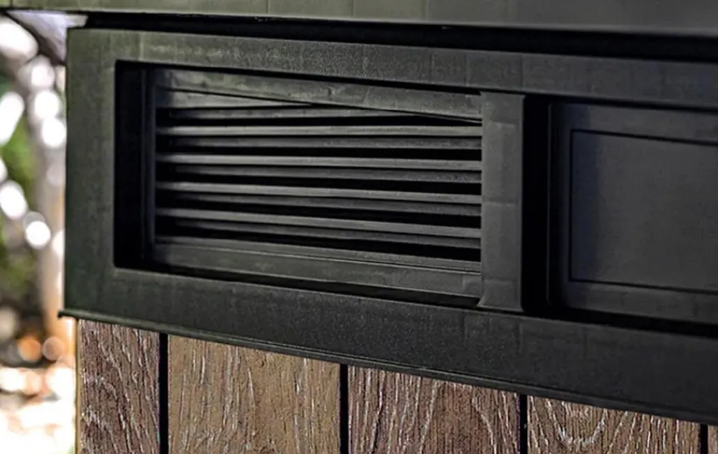 Trash Can Storage Sheds|Horizontal Sheds>Keter Signature Horizontal Storage Shed - Walnut Brown