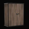 Storage Cabinets & Shelving Units|Vertical Sheds>Keter Signature Vertical Storage Shed - Rosewood Brown