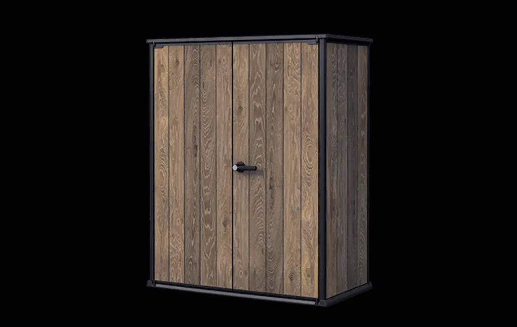 Small Sheds|Storage Cabinets & Shelving Units>Keter Signature Vertical Storage Shed - Walnut Brown