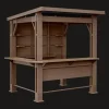 Gazebos>Keter Signature 7.5x6.5 Bar Gazebo - Pine Brown