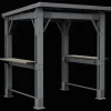 Gazebos>Keter Signature 8x6.5 Grill Gazebo - Ashwood Brown